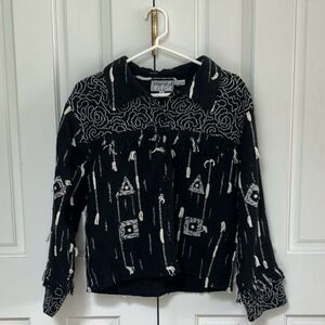 Black and White Silver Stream Jacket